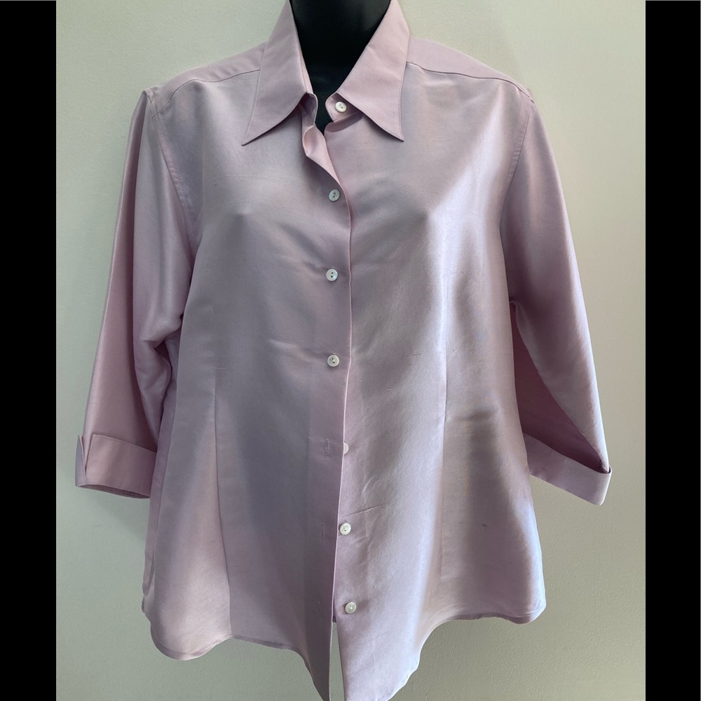 VTG Silk Buttondown Blouse.M